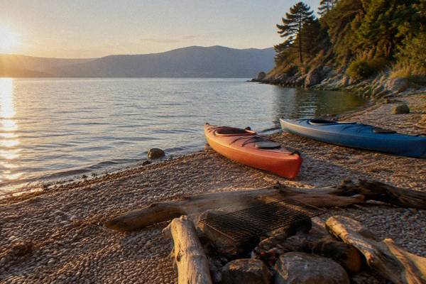 Kayaking, Beach BBQ Lunch, Ohrid
