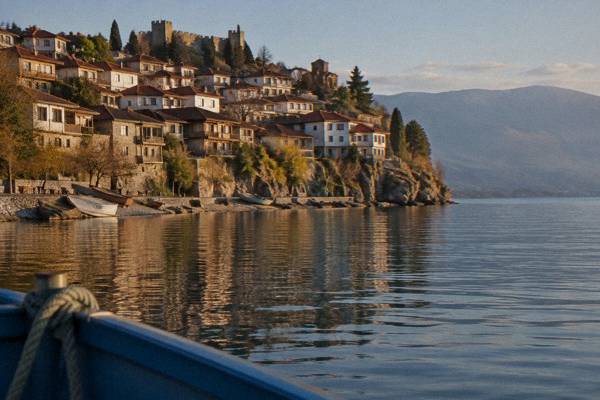 Panoramic Old Town Boat Ride, Ohrid